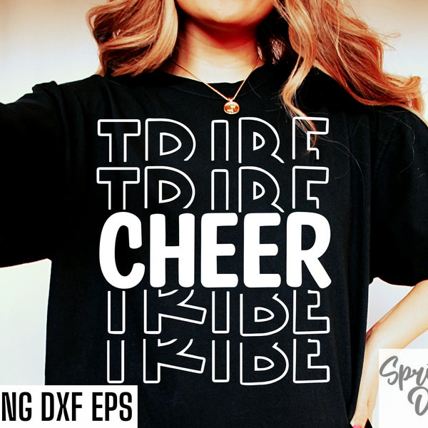 Cheer Tribe Svgs | Cheer Shirt Svgs | Cheerleading Team | Matching Team Pngs | Cheerleader Cut Files | Cheer Tshirt | Sports Team T-shirts