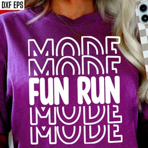 Mode course amusante Svg | Fun Run Shirt png | Designs de T-shirts Collecte de fonds | Course à pied | Fichiers de coupe transversale | Collecte de fonds | Course de coureurs