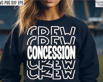 Concession Crew Svg | Concession Stand Svgs | Sports Svgs | Football Game Svgs | Concession Stand T-shirt Pngs | Concession Shirt Designs