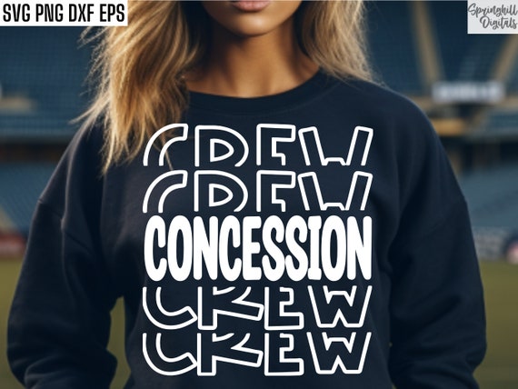 Concession Crew Svg | Concession Stand Svgs | Sports Svgs | Football Game Svgs | Concession Stand T-shirt Pngs | Concession Shirt Designs