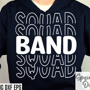 Band Squad Svg | Band Class Shirt | High School Band | Marching Band Svgs | T-shirt Designs | High School Football | College Band Cut Files
