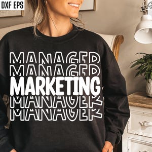 Gerente de marketing Svg, camiseta de gerente de RP, SVGs de gerenciamento de SEO, gerente de escritório, especialista em marketing digital, designs de camisetas de gerente, ocupação