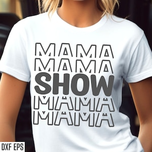 Show Mama Svg, Country Mom Pngs, Dieren tonen, Fair Show Cut Files, Rodeo Svgs, Western Svgs, Horse Show T-shirt Designs, Varkens, Koeien