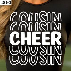 Cheer Cousin Svg | Cheerleading Pngs | Arquivos de corte de equipe de torcida | Cheer Cuz Svgs | Camiseta de líder de torcida | Cheer Squad Pngs | Citações de líder de torcida