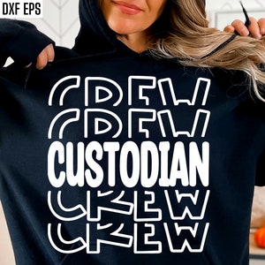 Custodian Crew Svg Janitor Shirt Pngs Maintenance Worker Custodial ...