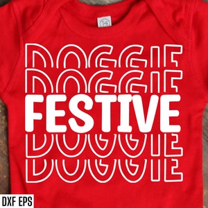 Feestelijke hondje Svg | Hond kerstman shirt Svgs | Hondenbandana Svgs | Canine kerst gesneden bestanden | T-shirt voor huisdier, png | Bijpassende familieontwerpen
