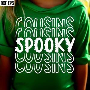 Primos Assustadores Svg, Halloween Cuz Pngs, Designs De Camisetas De Halloween Para Família, Arquivos De Corte De Camisa, Svgs De Halloween, Camisetas De Primo Assustador Png