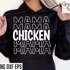 Huhn Mama | Lustiges Huhn Shirt | Huhn Tshirt Cut Files | Huhn Mom T-Shirt | Farm Mom Zitate | Hennen und Hahn Png Dateien