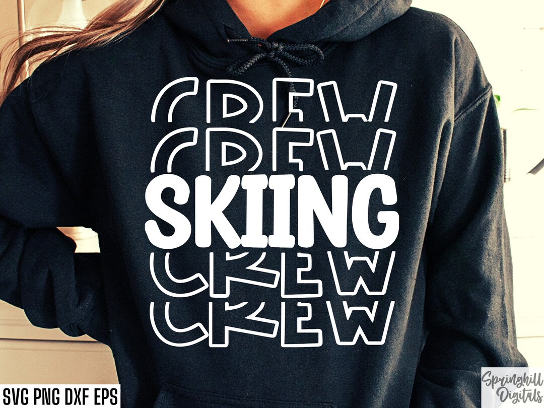 Skiing Crew Svg School Ski Club Cut Files Water Skiing Svgs Snow Skiing
