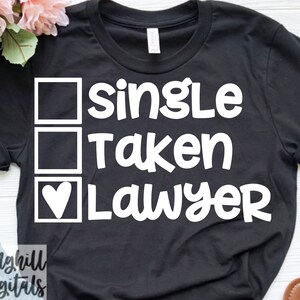 Single genomen SVG | Advocaat Svg's | Valentijnsdag Svg's | T-shirt-Svg's | Enkel shirt-svg's | Enkele SVG | Grappige gesneden bestanden | Valentijn Svg's