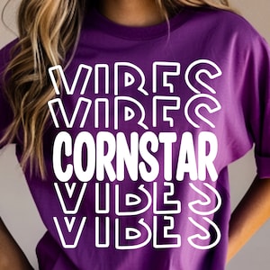 Cornstar Vibes Svg, Desenhos de camisetas Cornhold, Pngs de camisetas Cornhole, Campeões Cornhole, Arquivos de corte Cornhole, Svgs de camisetas Cornhole, Arremesso de sacola