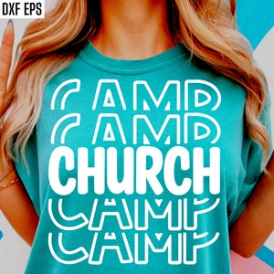 Church Camp Svg | Escola Bíblica de Férias Png | Arquivo de Corte de Camiseta Vbs | Design de Camiseta Church Camp | Arquivos Svg para Cricut | Summer Camp Svg | Crianças