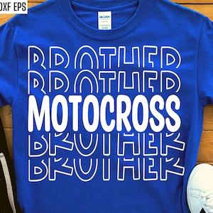 Motocross Brother Svg / Dirt Bike Bro Shirt / Dirt Biking Quote / Dirt Biker Cut Files / Camiseta de carrera de motocross / Camiseta Moto-X / Trail Ride