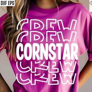 Cornstar Crew Svg, Desenhos de camisetas Cornhold, Pngs de camisetas Cornhole, Campeões Cornhole, Arquivos de corte Cornhole, Svgs de camisetas Cornhole, Arremesso de sacola