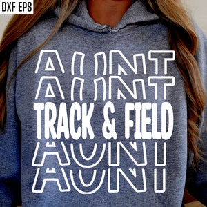 Leichtathletik Tante | Langlauf Fam SVG | Sport Cut Dateien | Laufendes Zitat | T-Shirt Designs | High School Track | Läufer Tante Pngs