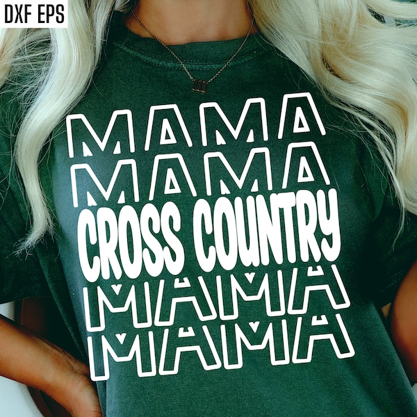 Cross Country Mama Svgs | Track Mom Svgs | Sports Season Cut Files | Running Quote | T-shirt Designs | High School Track | College Pngs