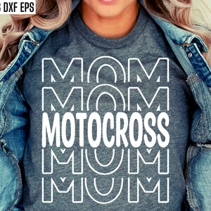 Motocross maman Svg | Moto tout-terrain maman png | Citations VTT | Fichiers coupés Dirt Biker | Svgs de course de motocross | T-shirt Moto X | Randonnée pédestre
