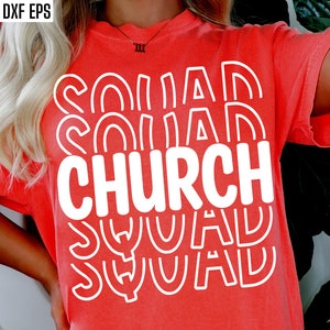 Church Squad Svg, Youth Group T-shirt Cut Files, Kids Church Shirt Designs, Religious Svgs, Bible Study Tshirt, Ministry Svgs, Prayer Pngs