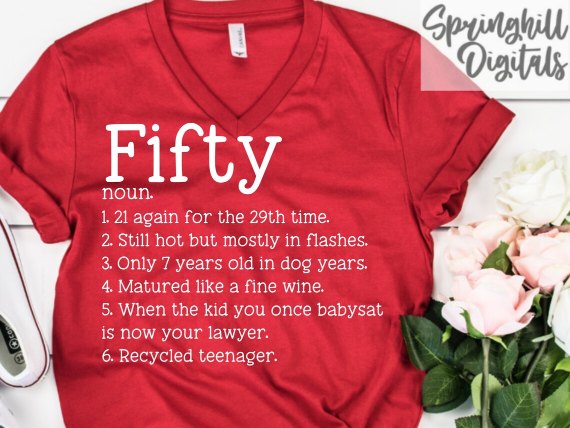50th Birthday Svgs Fiftieth Birthday Svgs Fifty Definition - Etsy