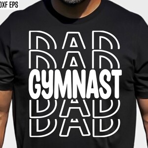 Turner vader SVG | Tumbling Cut-bestanden | Gymnastiek Papa Shirt Pngs | Turnen Svgs | Meisjes Gymnastiek T-shirt Ontwerpen | Cricut offerte Svgs