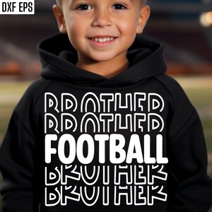 Football Brother Svg / Football Season Shirt / School Sports Cut Files / Football Bro Svg / T-shirt Designs / High School Football / College