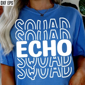 Echo Squad | Echocardiogram Svgs | Echo Tech Svgs | Cardiovascular Pngs | Cardiac Ultrasound | Technician Shirt Designs | Matching Coworker