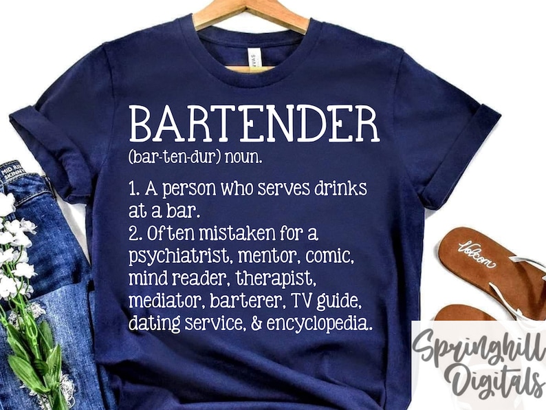 Bartender Svg Definition Cut File Bar Sign Svg Funny Job Etsy