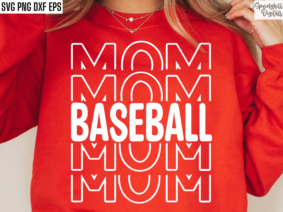 Baseball Mom Svg Baseball Tshirt Cut Files Baseball Mom Etsy