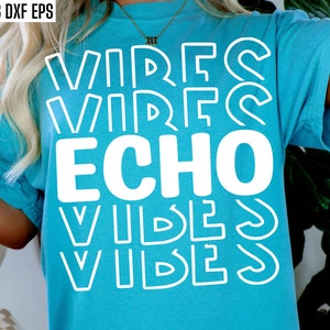 Eco vibrações | Ecocardiograma Svgs | Echo Tech Svgs | Cardiovasculares Png | Ultrassonografia Cardíaca | Designs de camisas de técnico | Colega de trabalho correspondente