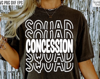 Concession Squad Svg | Concession Stand Svgs | Sports Svgs | Football Game Svgs | Concession Stand T-shirt Pngs | Concession Shirt Designs