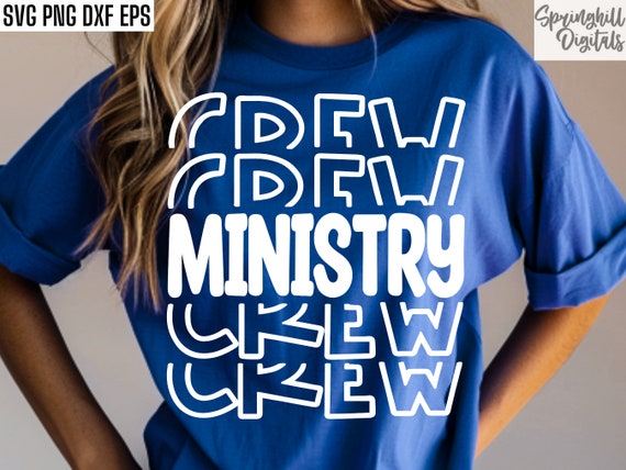 Ministry Crew Svg, Youth Group T-shirt Cut Files, Kids Church Shirt Designs, Worship Svgs, Bible Study Tshirt, Ministry Pngs, Sunday School