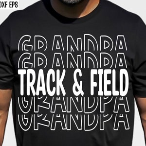 Track and Field Grandpa | Cross Country Svgs | Sports Cut Files | Running Quote | T-shirt Designs | High School Track | College Runner Pngs