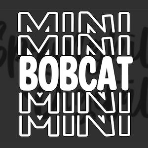 Bobcat Mini Svg, Bobcat T-shirt Svgs, Bobcat Mascot Svgs, Bestie Svgs, Amizade Pngs, Desenhos de camisetas para meninas, Arquivo de corte de futebol, Torcida