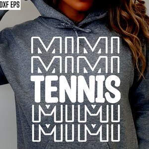 Tênis Mimi Svg | Vovó Tênis Png | Arquivos de corte da família do tênis | Designs de camisetas de tênis | SVGs da temporada de tênis | Tênis do time do colégio | Jogo Png