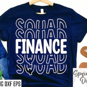 Camisa de asesor financiero / Archivos recortados de inversor / Camiseta de pasante de finanzas / Camiseta de asistente en formato PNG / Camisa de oficial financiero en formato SVG
