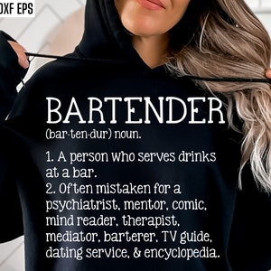 Bartender Definition | Bartending Svgs | Bar Shirt Designs | Bartender Pngs | Server Tshirt Designs | Bartend Quotes | Svg Files for Cricut