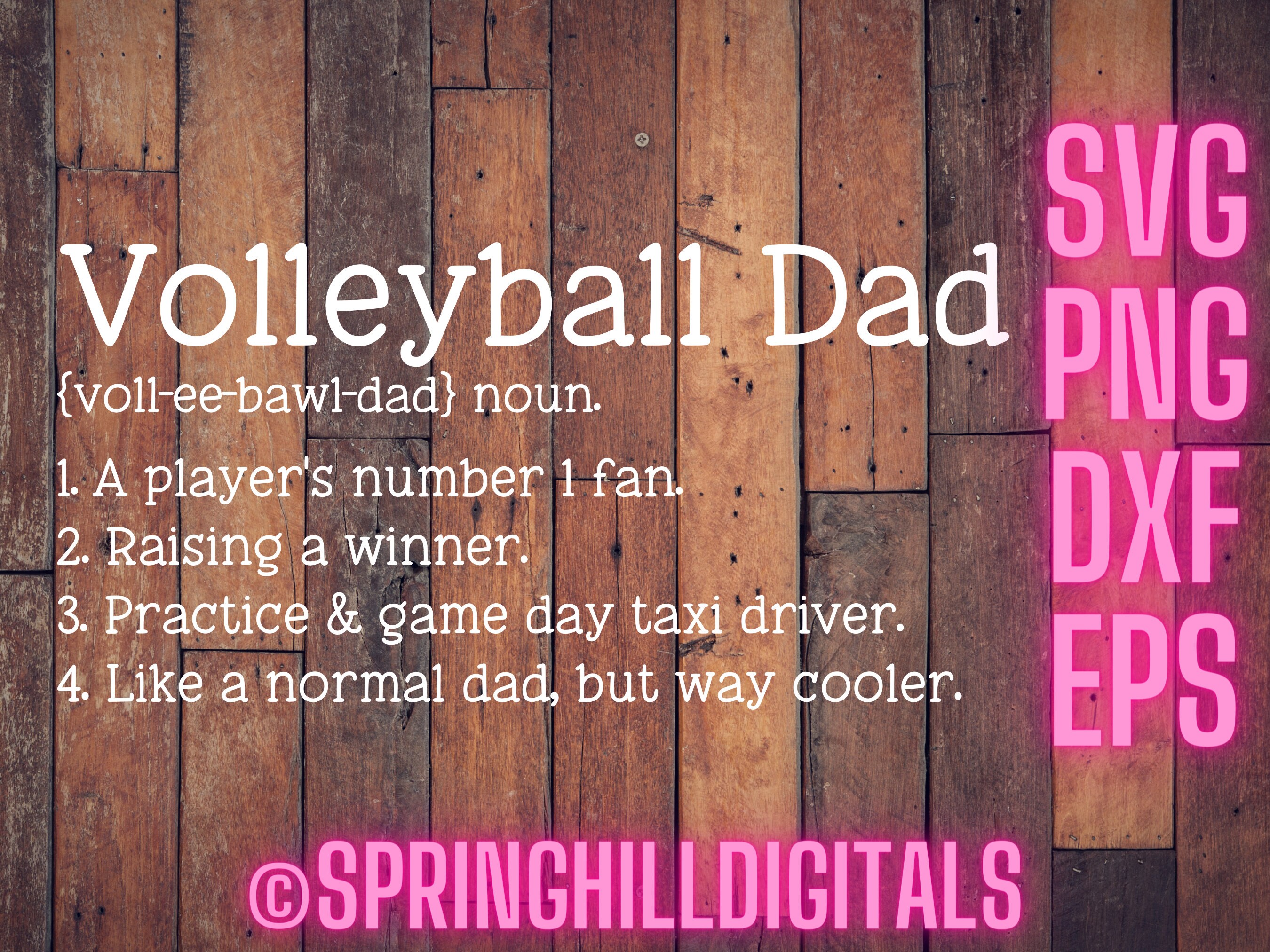 Volleyball Dad Svg Sports Dad Svg Volleyball Cut File