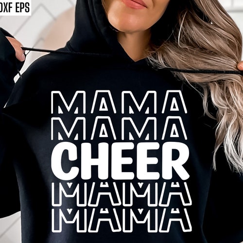 Cheer Mom Svg Cheerleading Tshirt Cheer Team Cut Files Etsy