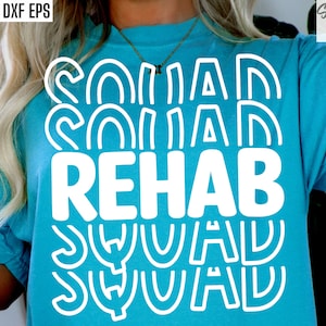 Rehab Squad svg,Rehabilitationssvgs, Genesungsshirt Pngs, Behandlung T-Shirt-Designs, Suchttherapie, Suchttherapie, Rehabilitator SVG