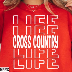 Cross-country leven SVG's | Volg moeder-svg's | Sportseizoen gesneden bestanden | Lopend citaat | T-shirtontwerpen | Middelbare schooltraject | College png