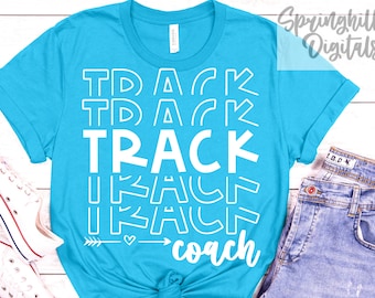 Track Coach Svg / Cross Country Cut File / Pista y campo / Camiseta de entrenador Svg / Camisetas para entrenadores / Diseños de sublimación / Entrenador deportivo