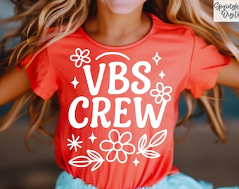 VBS Crew 2025 Svg, Vacation Bible School Pngs, Bible School T-shirt Designs, Church Camp Svgs, Summer Camp, VBS Tshirts, Girls Christian Svg