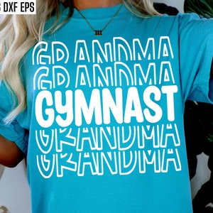 Gimnasta abuela Svg / Tumbling Cut Files / Gimnasia Abuela Pngs / Gimnasia Svgs / Niñas Gimnasia Camiseta Diseños / Cricut Cita Svg