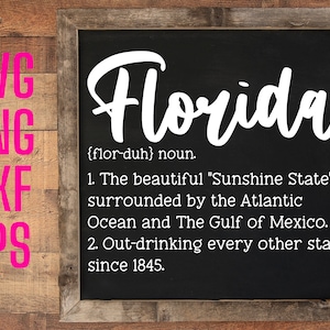 Florida SVG | Florida Cut Datei | Florida Schild | Florida Zitat | Sonnenschein Zustand geschnitten Datei | FL Spruch SVG | Zustand Holzschild | SVG-Datei