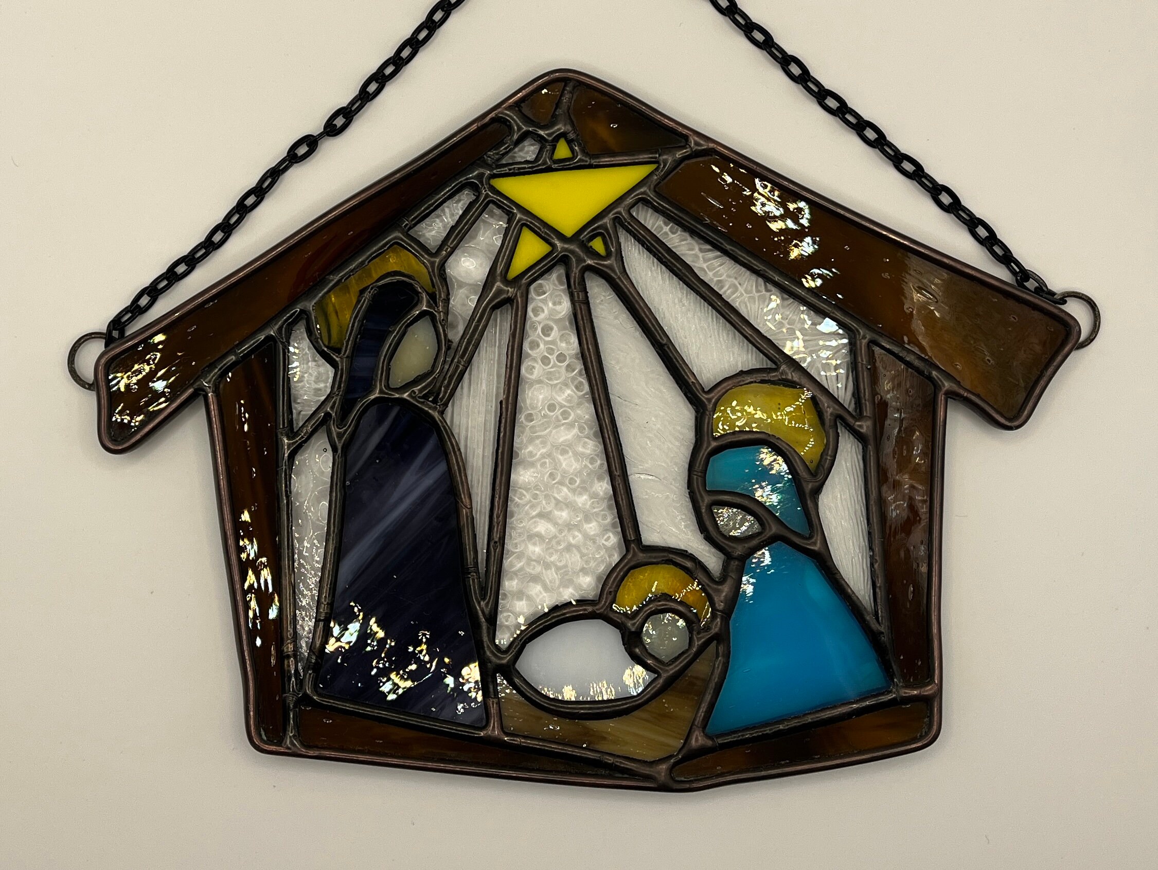 Stained Glass Nativity Scene - Etsy