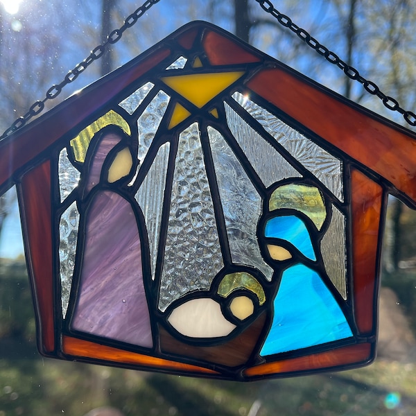 Glass Nativity Etsy
