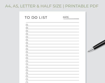 Minimale takenlijst afdrukbaar: eenvoudige taaksjabloon (pdf)