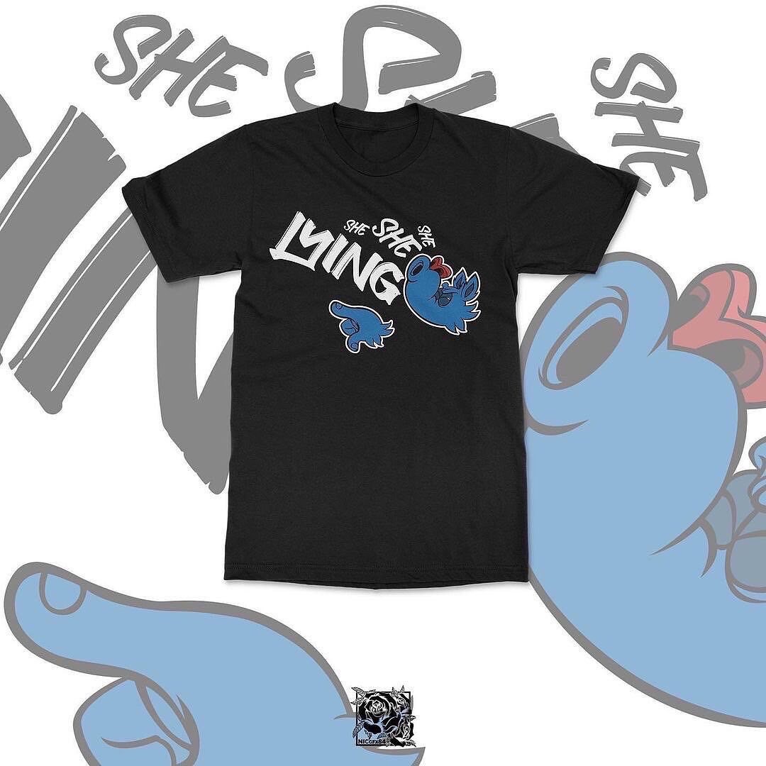 Lean Kidz Records Wolf “she Lying” Graphic Tee Shirt in Black or White ...