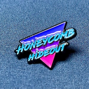 Honeycomb Hideout enamel pin