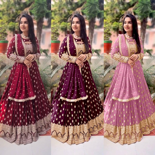 Designer Georgette Lehenga Choli Pour Femmes Mariage Indien Mahendi Vêtements De Fonction Lehenga Choli Vêtements De Fête Traditionnels Prêt-à-Porter Choli